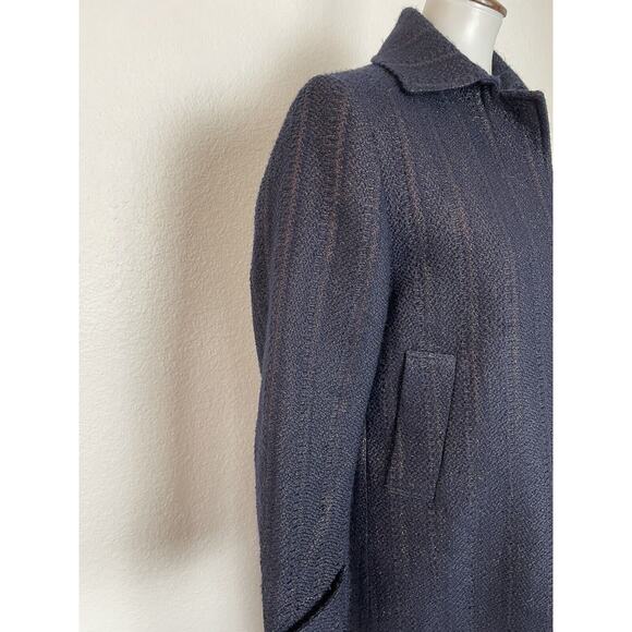 CNC Costume National Navy Long Coat - Picture 4 of 11